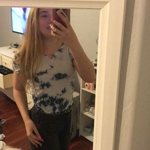 Hollister blue and white tye dye